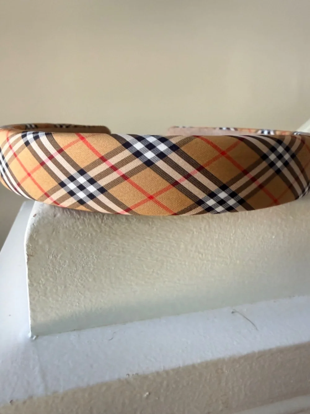 NWOT Anthropologie Preppy Plaid Padded Headband